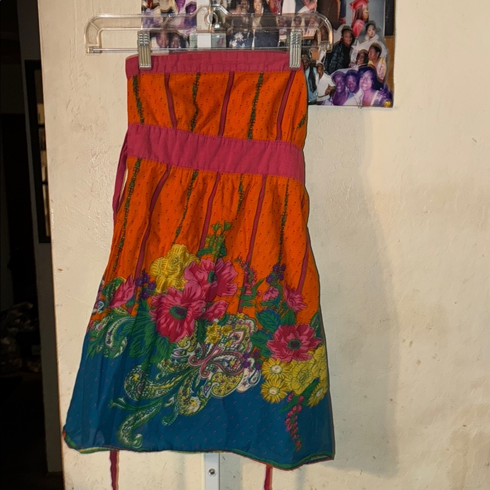💥Twenty Orange and Pink Floral Tunic